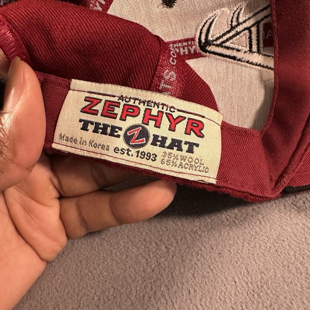 Zephyr Arkansas Razorbacks Red Adjustable Strapback Hat NCAA Cap - Picture 9 of 9